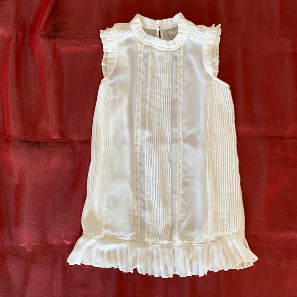 Twelve by Twelve, pleated and ruffle blouse, size XS